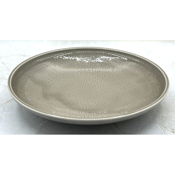 Schönwald Germany 620 Porcelain Plate Set of 4 Radial Pattern Gray Frost Shiro - Picture 4 of 16